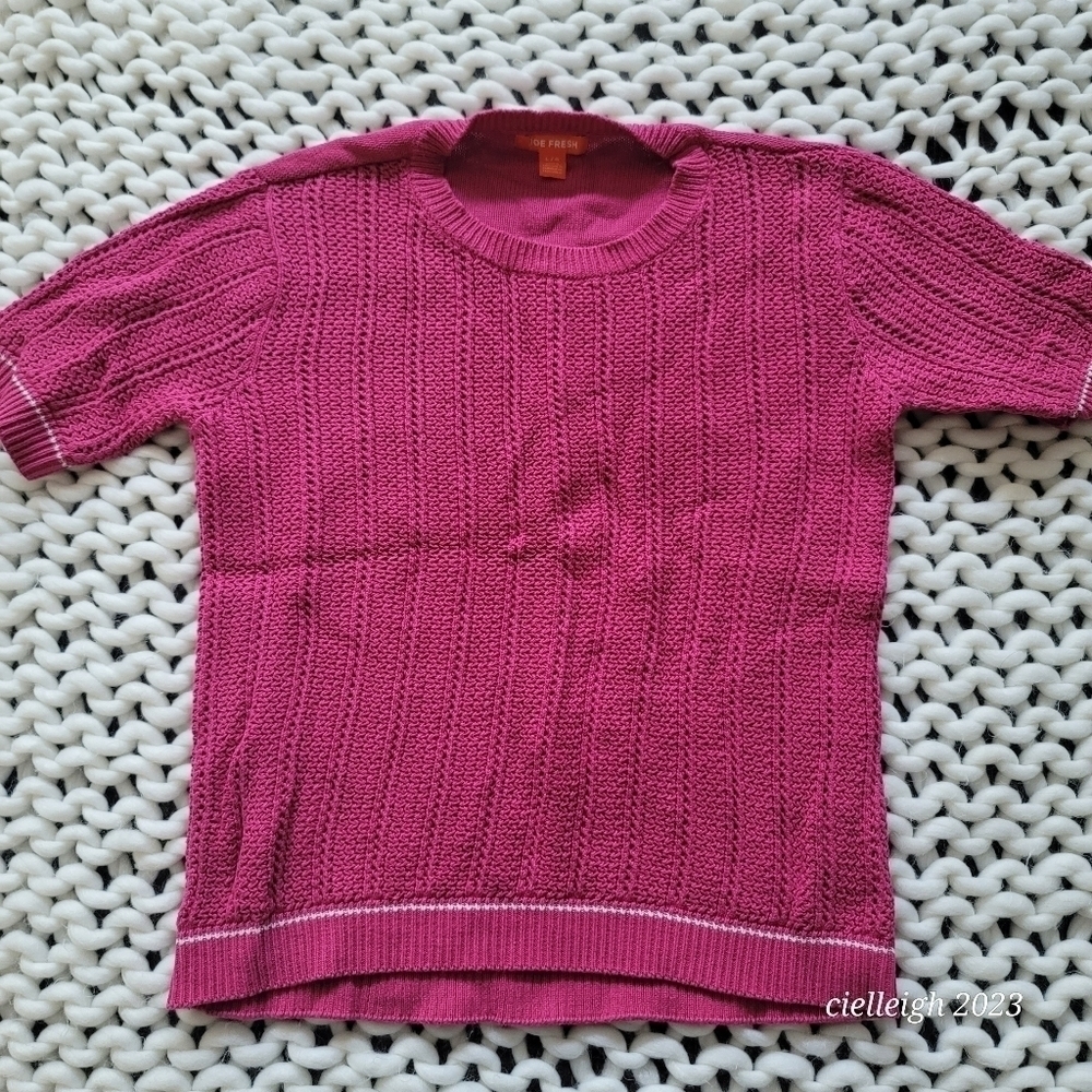 💥4 for $25💥 Joe Fresh pink sweater